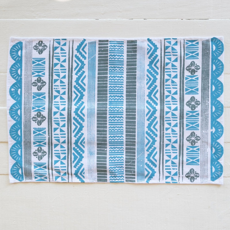 Handprinted Tapa Print Tea Towels - Kitchen Towels