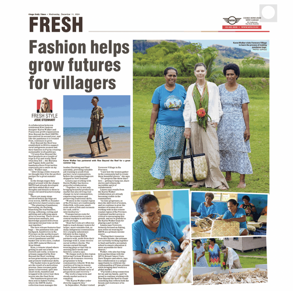 Fashion helps grow futures for villages