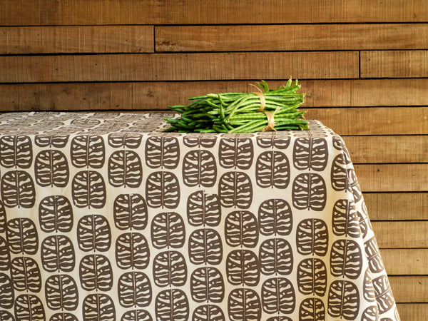 Handprinted Tablecloth - Barakoto Print, Koko