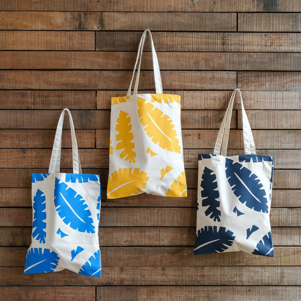 Classic Canvas Tote - Big Leaf Print