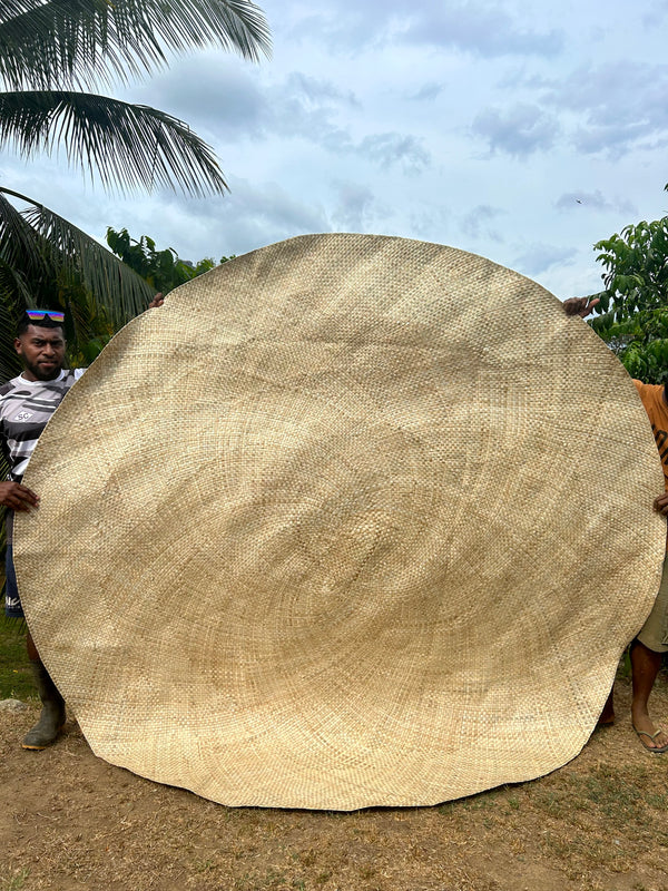 Large Natural Round Mat