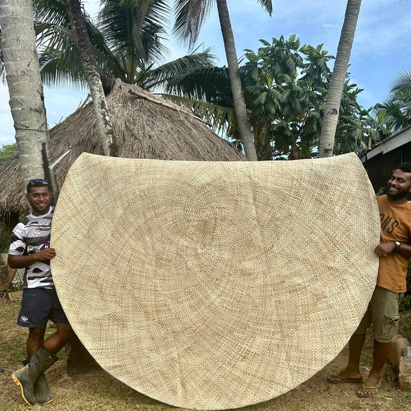 Large Natural Round Mat