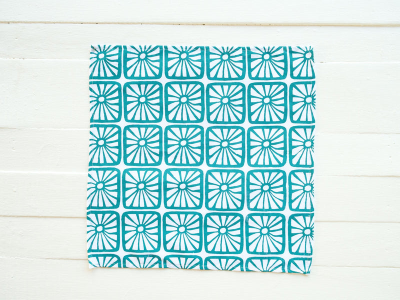 Handprinted Napkin Set of Four