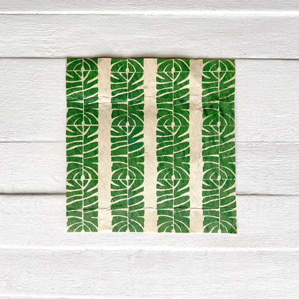 Handprinted Masi Wall Hanging - Laubu Levu, Draunimasi