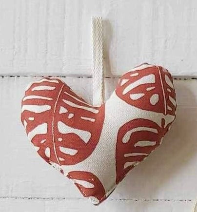 Handprinted Holiday Heart Ornament - Barakoto Print