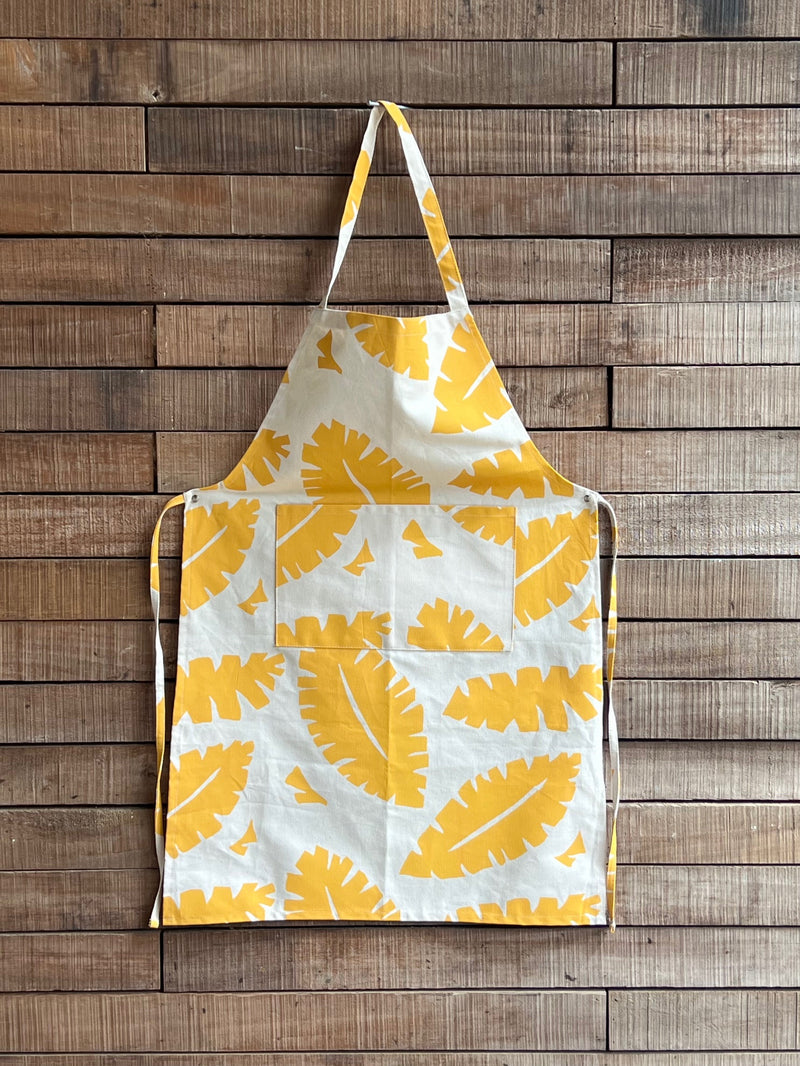 Handprinted Canvas Cotton Apron