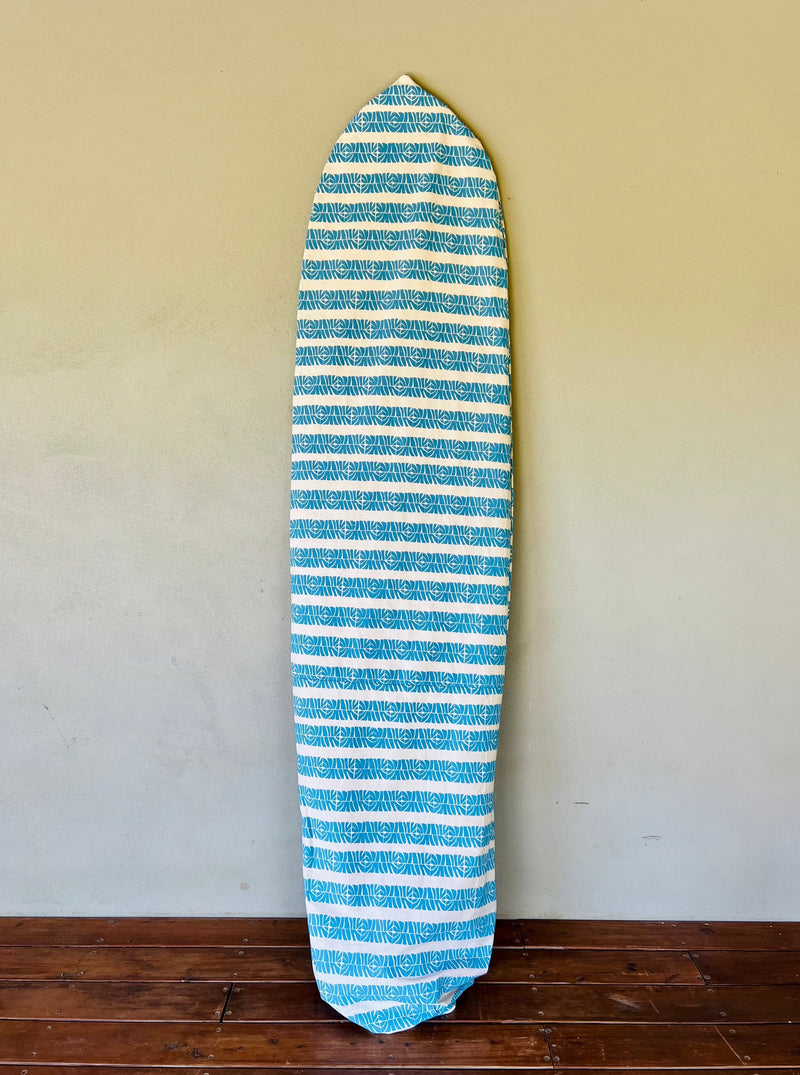 Handprinted Surf Board Sock Cover - Laubu Print