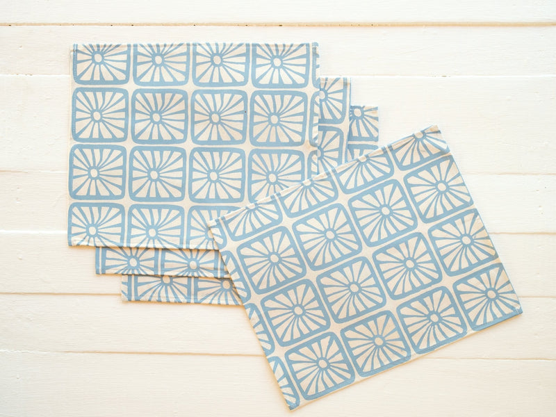 Canvas Placemat - Set of Four, Organic Bloom Print