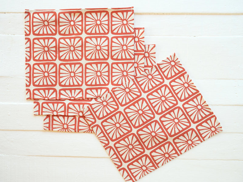 Canvas Placemat - Set of Four, Organic Bloom Print