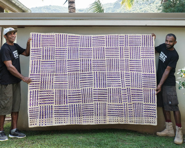 Solomon Islands Purple Power Grid Mat - 233L x 157W cm