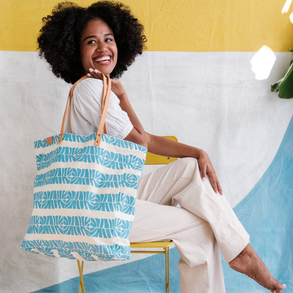 Super Tote - Laubu Levu Print