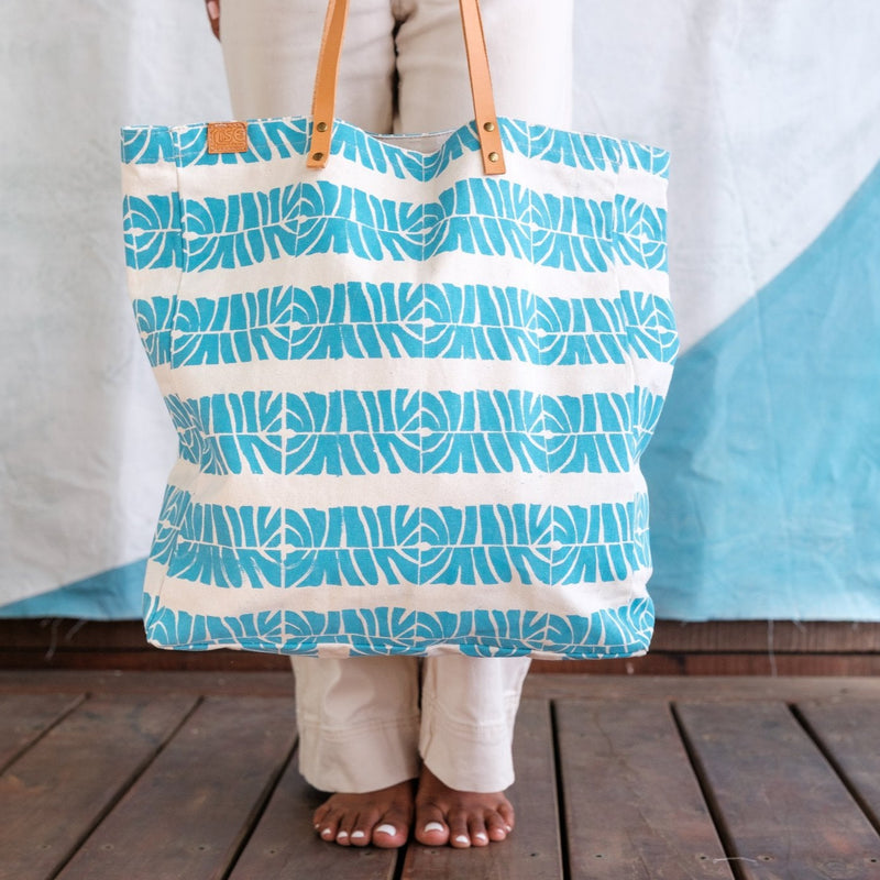 Super Tote - Laubu Levu Print