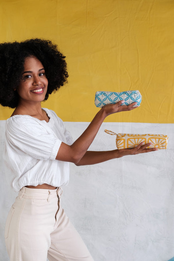 Handprinted Pencil Cases