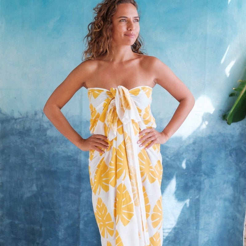 Handprinted "Sulu" Sarong - Draunidalo Print