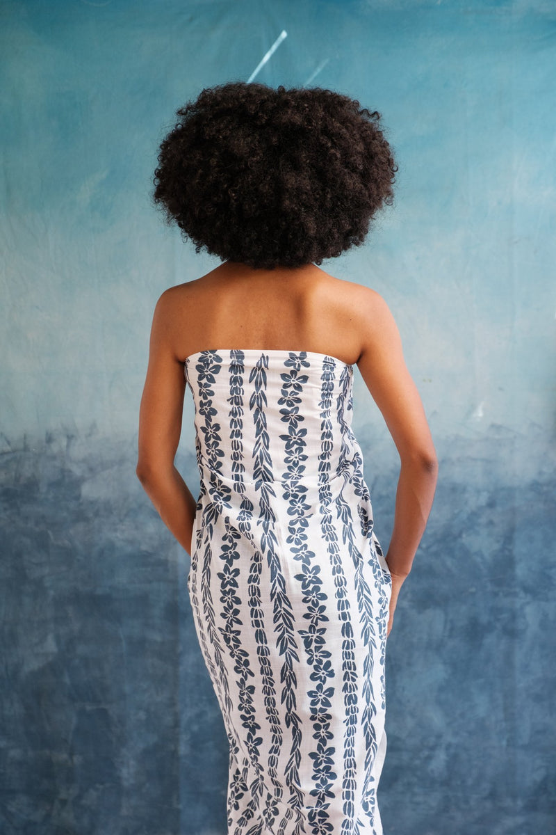 Handprinted "Sulu" Sarong - Salusalu Print