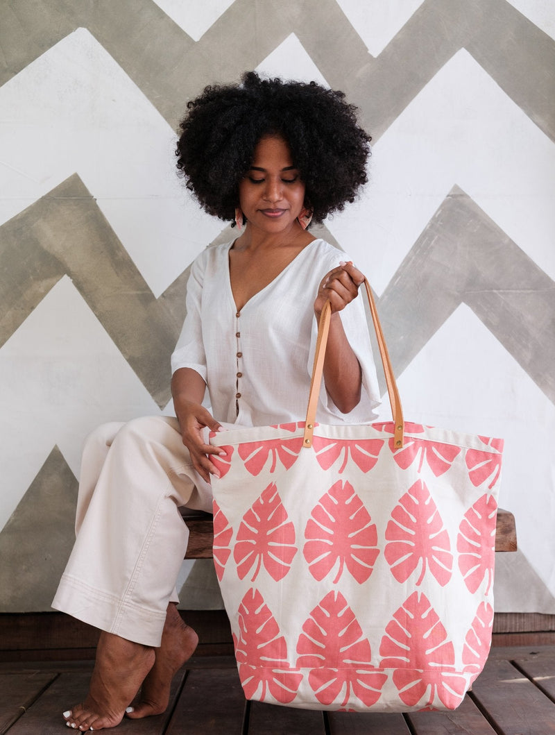 Oversized Tote - Draunidalo Print