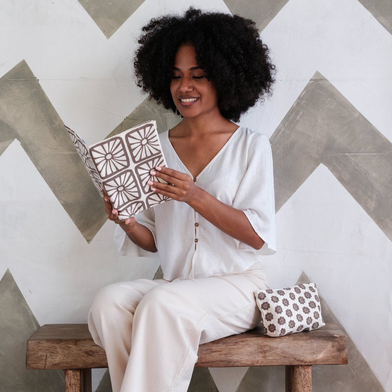 Handprinted Travel Journal