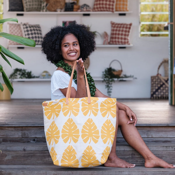 Oversized Tote - Draunidalo Print