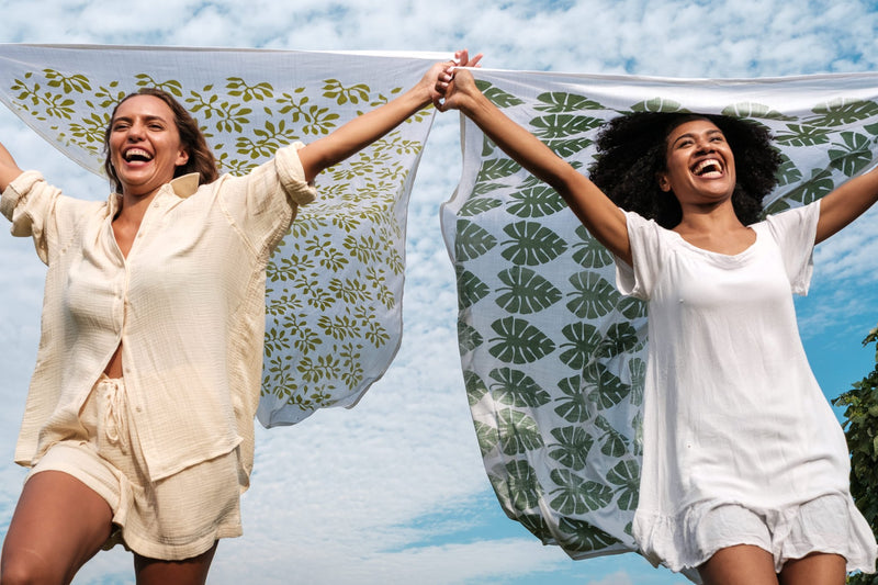 Handprinted "Sulu" Sarong - Karisi Print