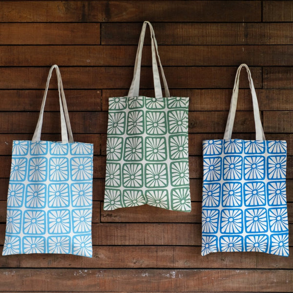 Classic Canvas Tote - Organic Bloom Print