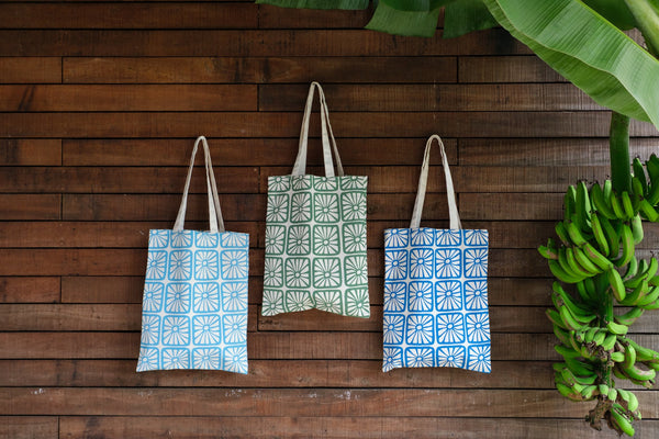 Classic Canvas Tote - Organic Bloom Print