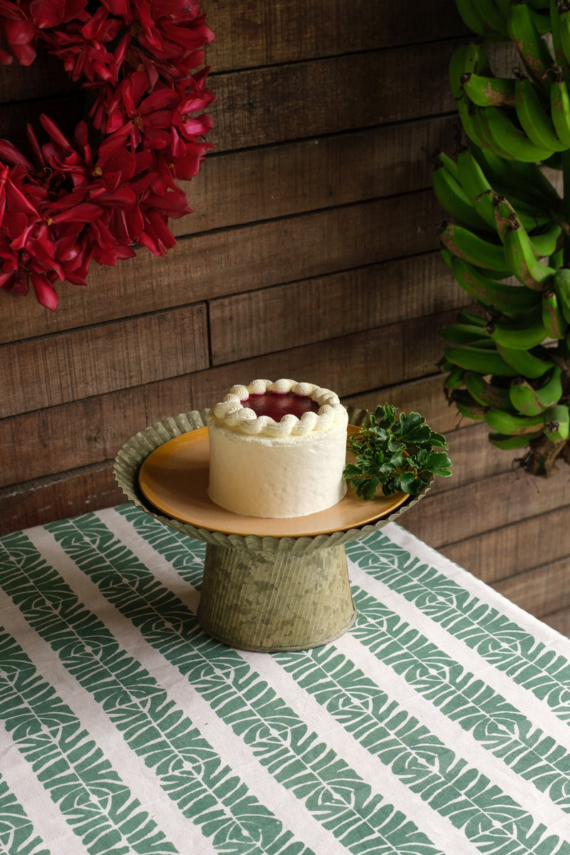 Handprinted Tablecloth - Laubu Levu Print, Dromodromo