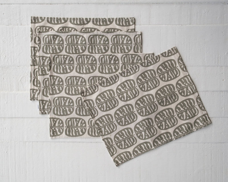 Canvas Placemat - Set of Four, Barakoto Print