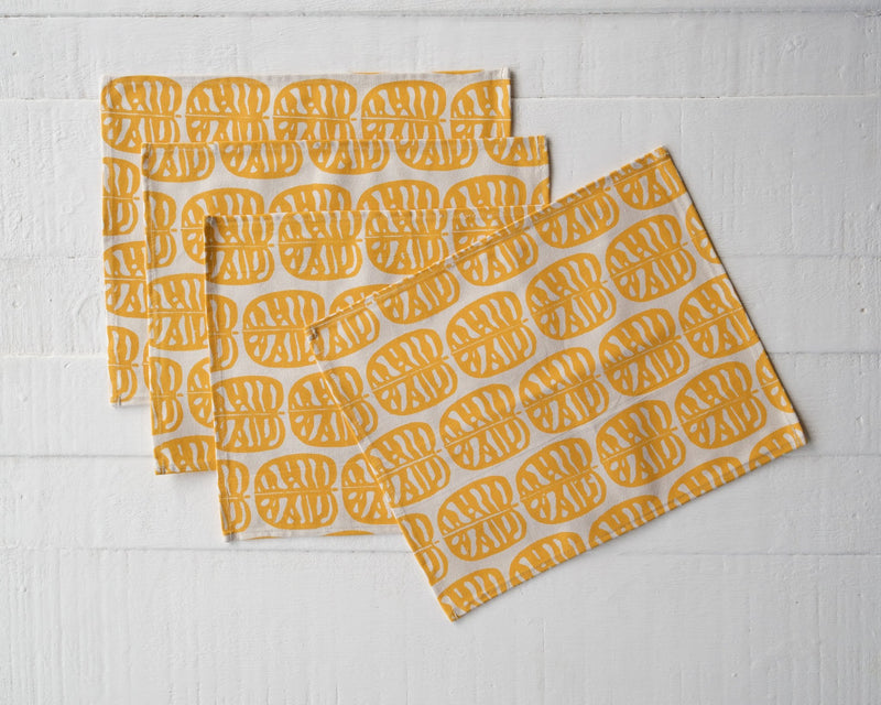 Canvas Placemat - Set of Four, Barakoto Print