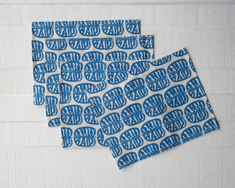 Canvas Placemat - Set of Four, Barakoto Print