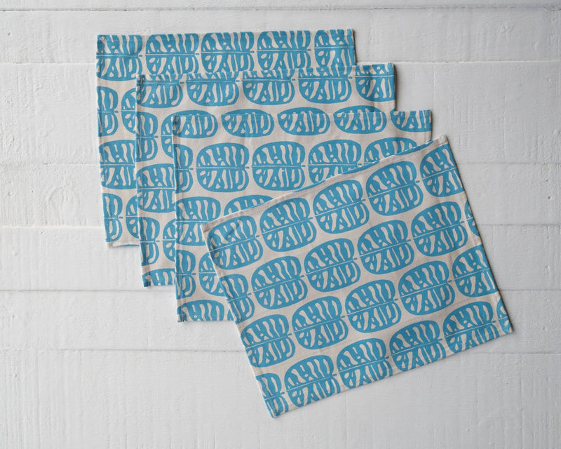 Canvas Placemat - Set of Four, Barakoto Print