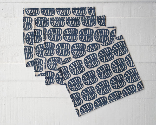 Canvas Placemat - Set of Four, Barakoto Print