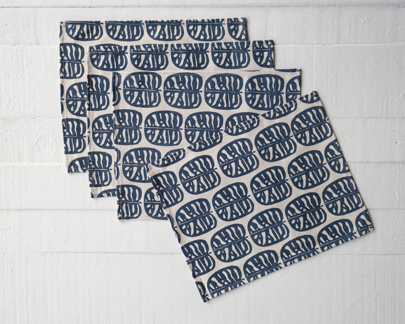 Canvas Placemat - Set of Four, Barakoto Print