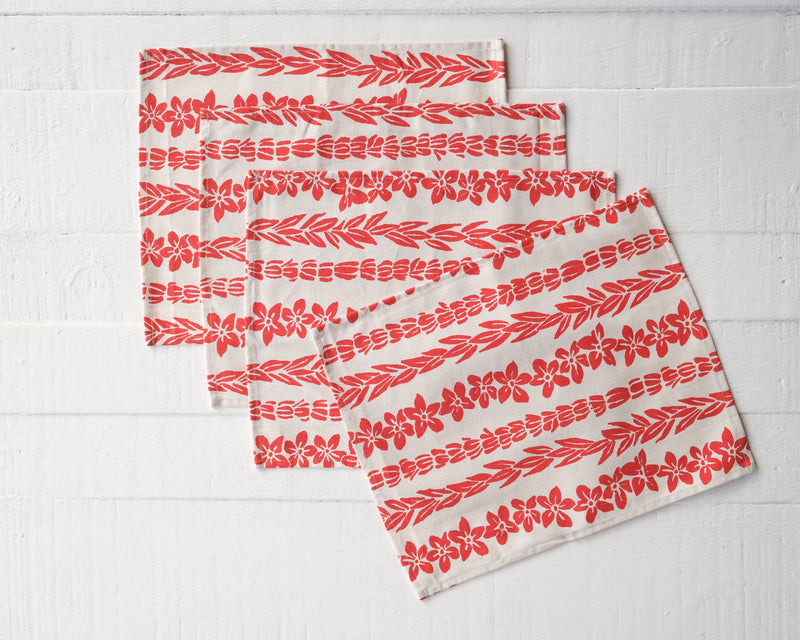 Canvas Placemat - Set of Four, Salusalu Print