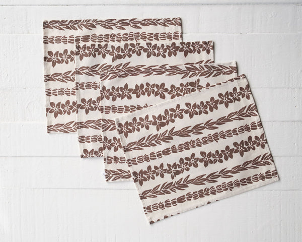 Canvas Placemat - Set of Four, Salusalu Print