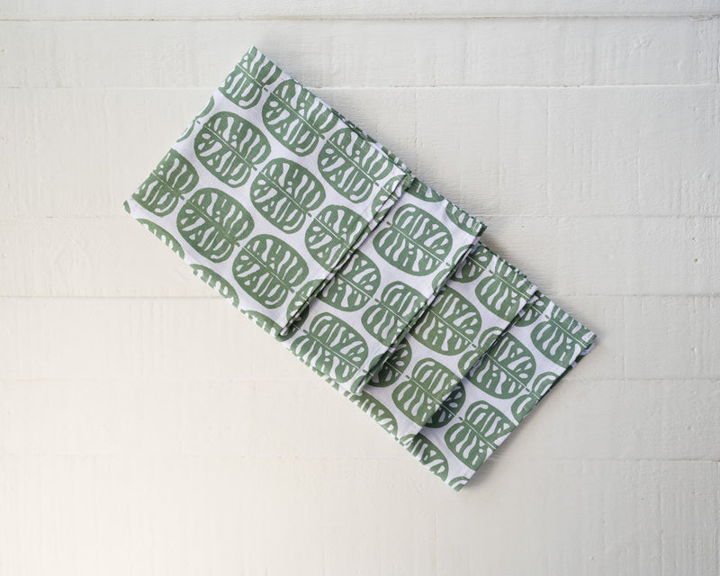 Handprinted Napkin Set of Four