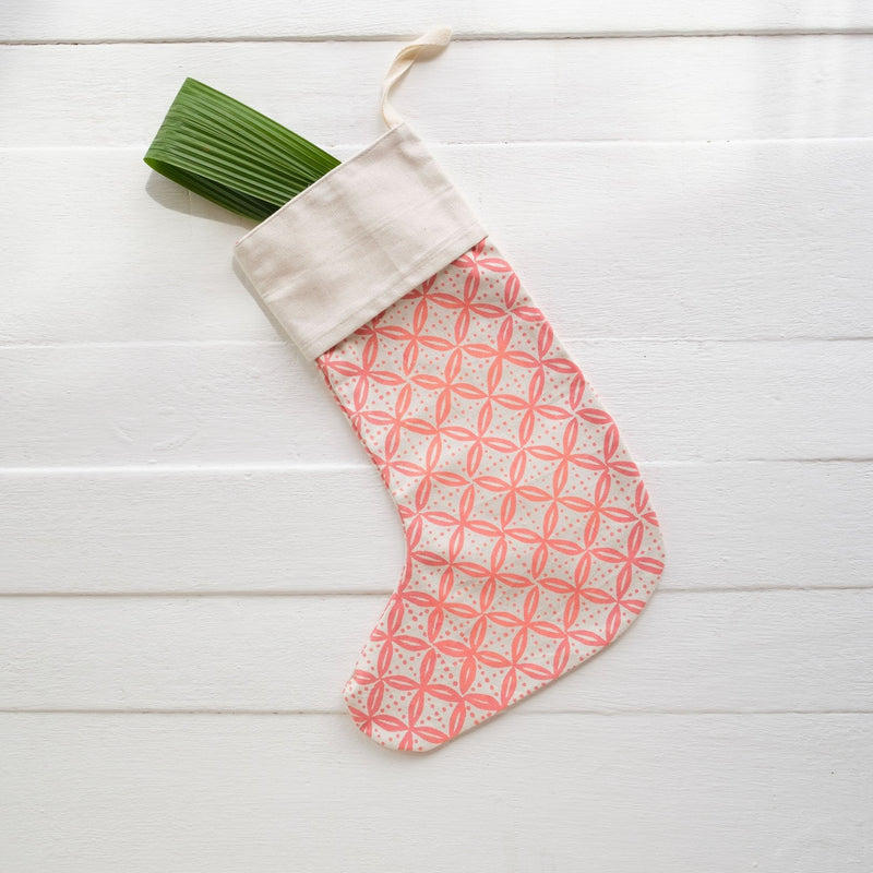 Large Handprinted Holiday Stocking