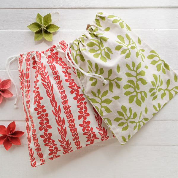 Handprinted Reusable Gift Bags - Large