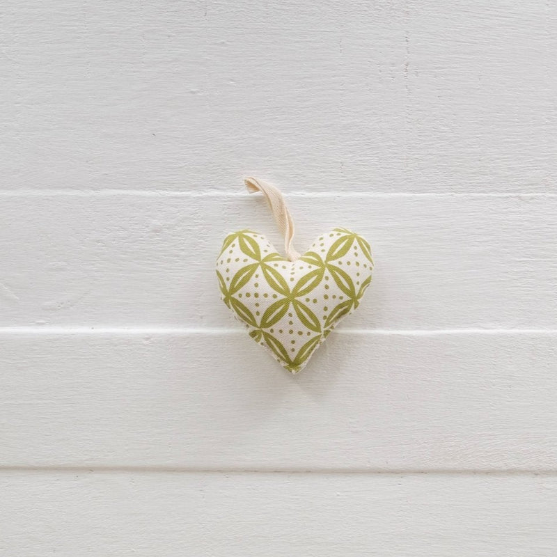 Handprinted Holiday Heart Ornament - Senibua Print