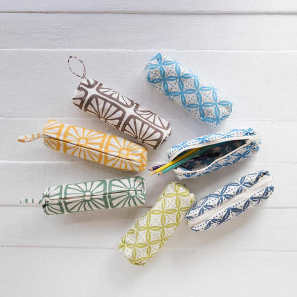 Handprinted Pencil Cases