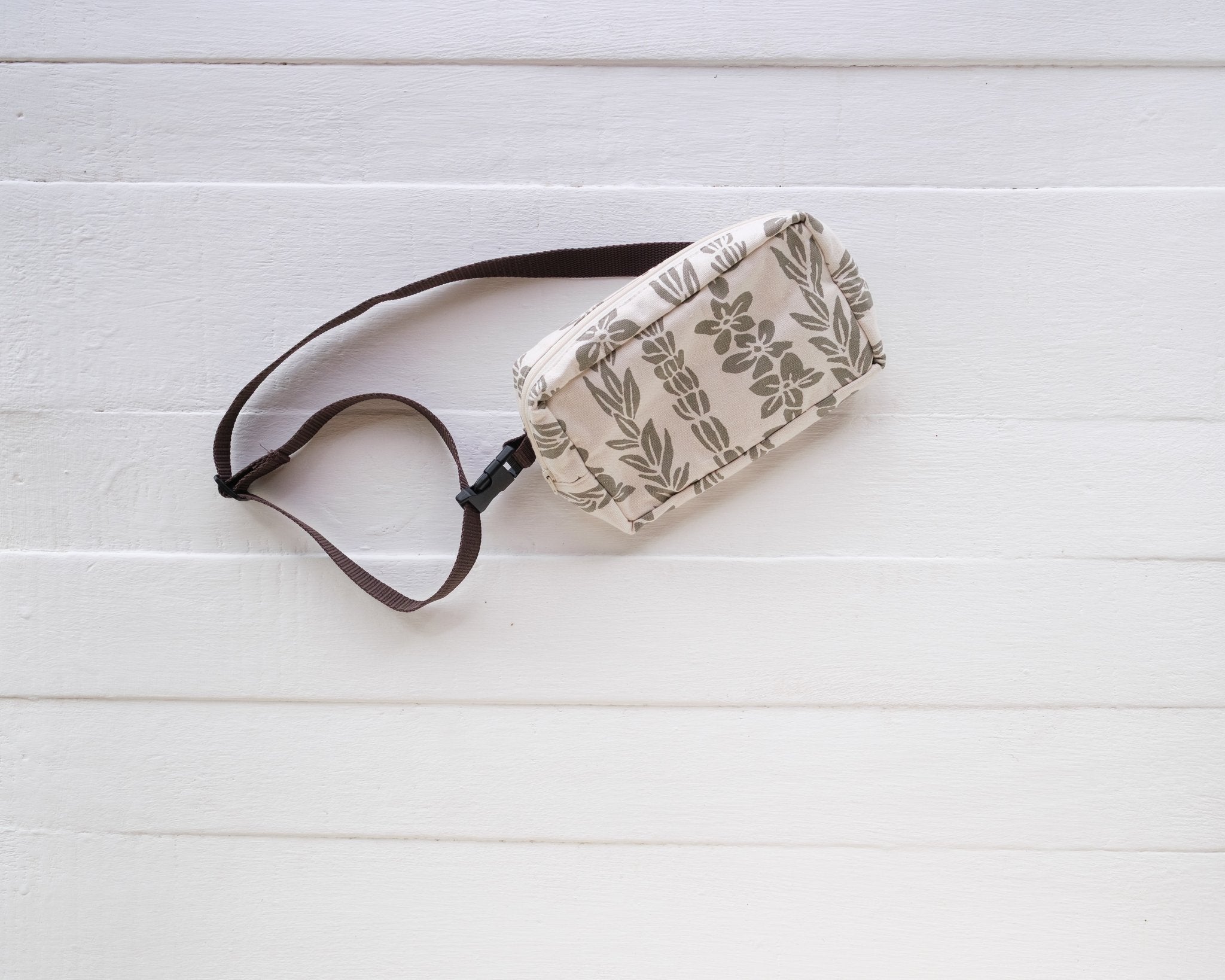 Handprinted Crossbody Belt Bag