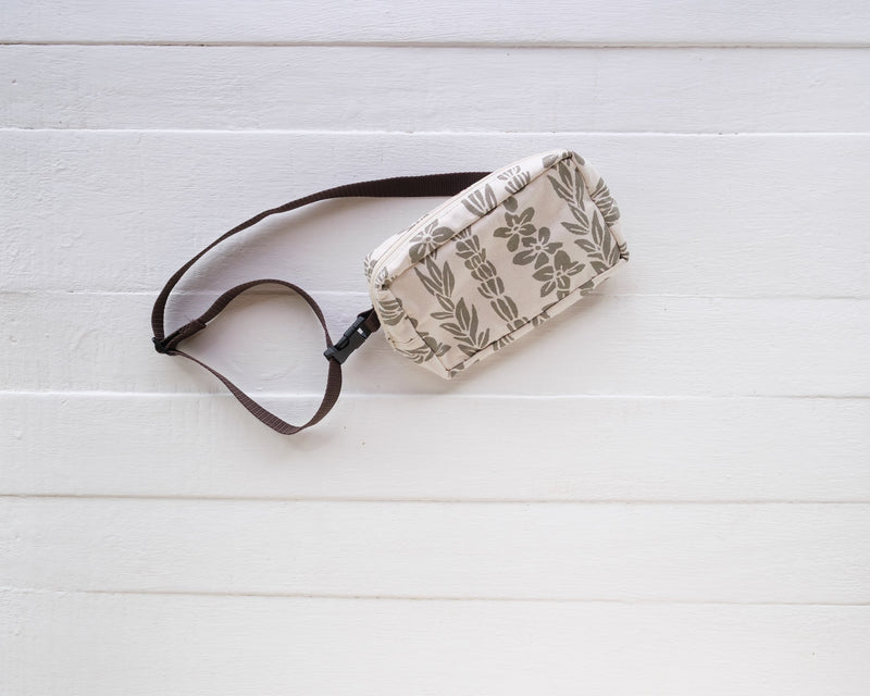 Handprinted Crossbody Belt Bag