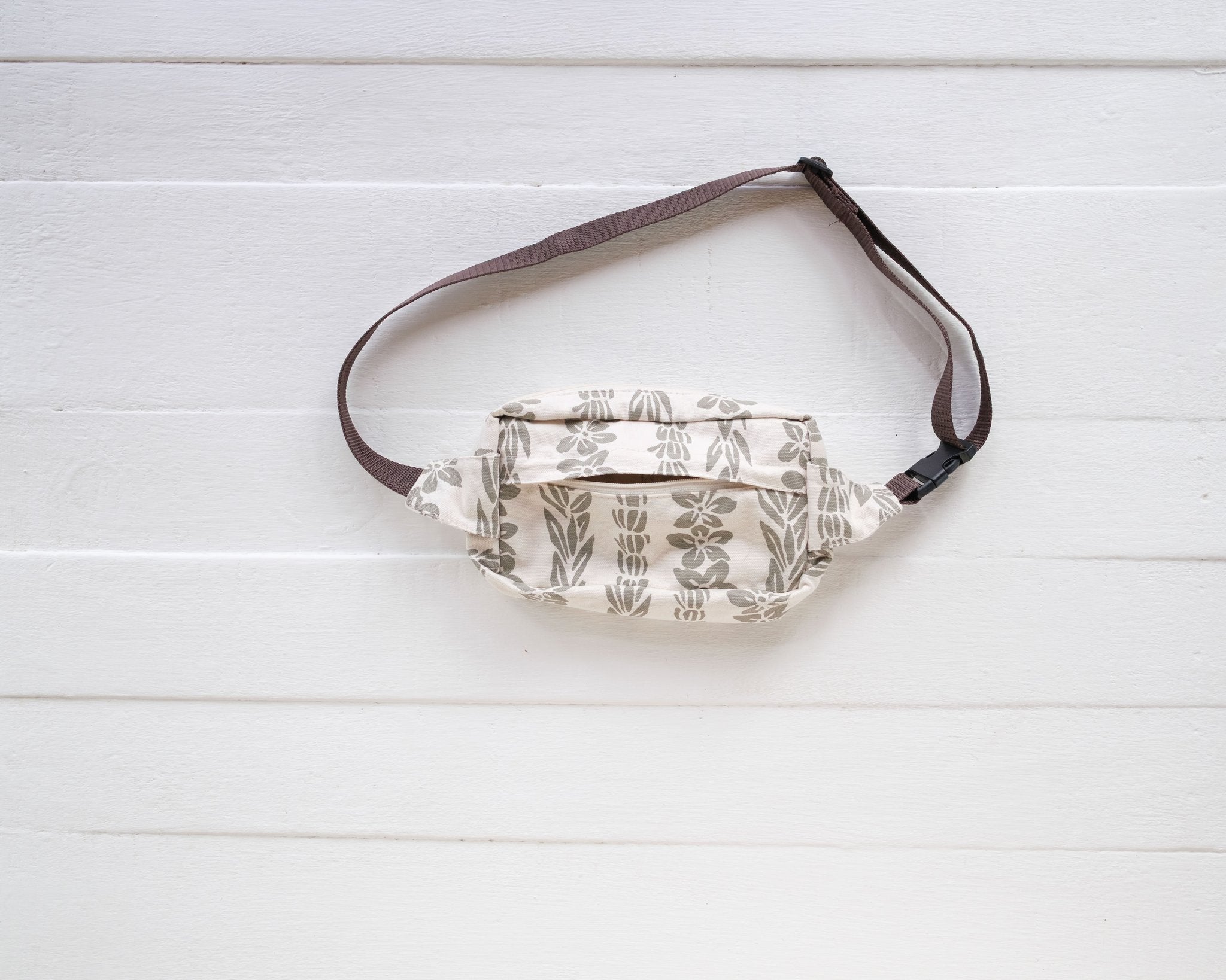 Handprinted Crossbody Belt Bag