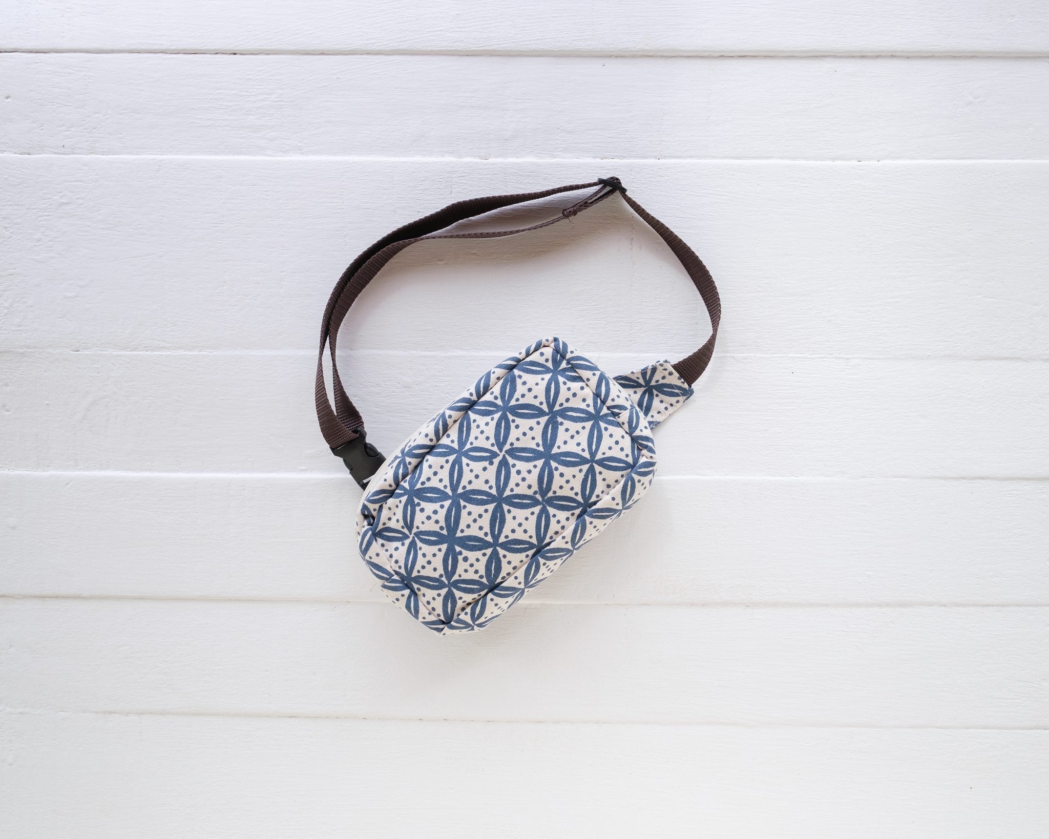 Handprinted Crossbody Belt Bag