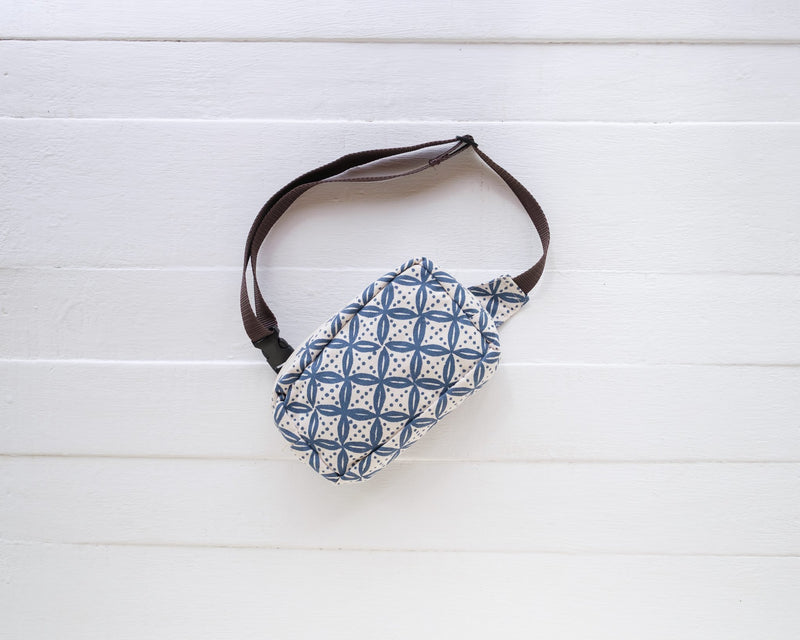 Handprinted Crossbody Belt Bag