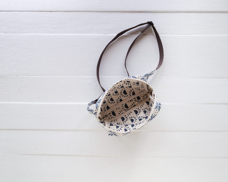 Handprinted Crossbody Belt Bag