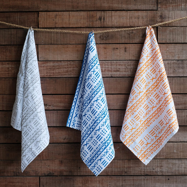 Handprinted Napkin Set of Four, Masi Print