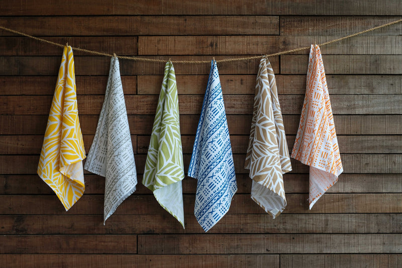 Handprinted Napkin Set of Four, Masi Print