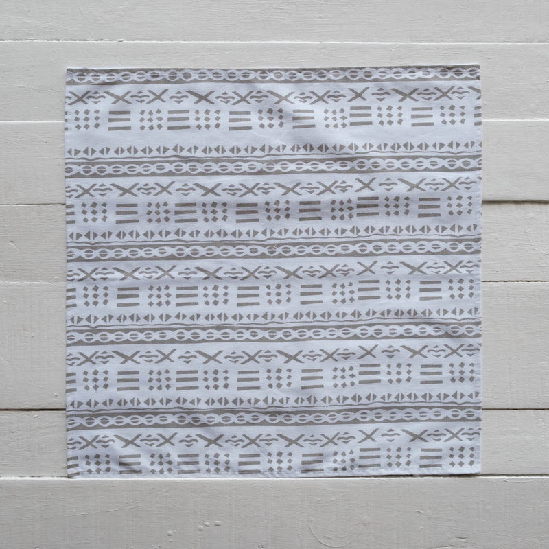 Handprinted Napkin Set of Four, Masi Print