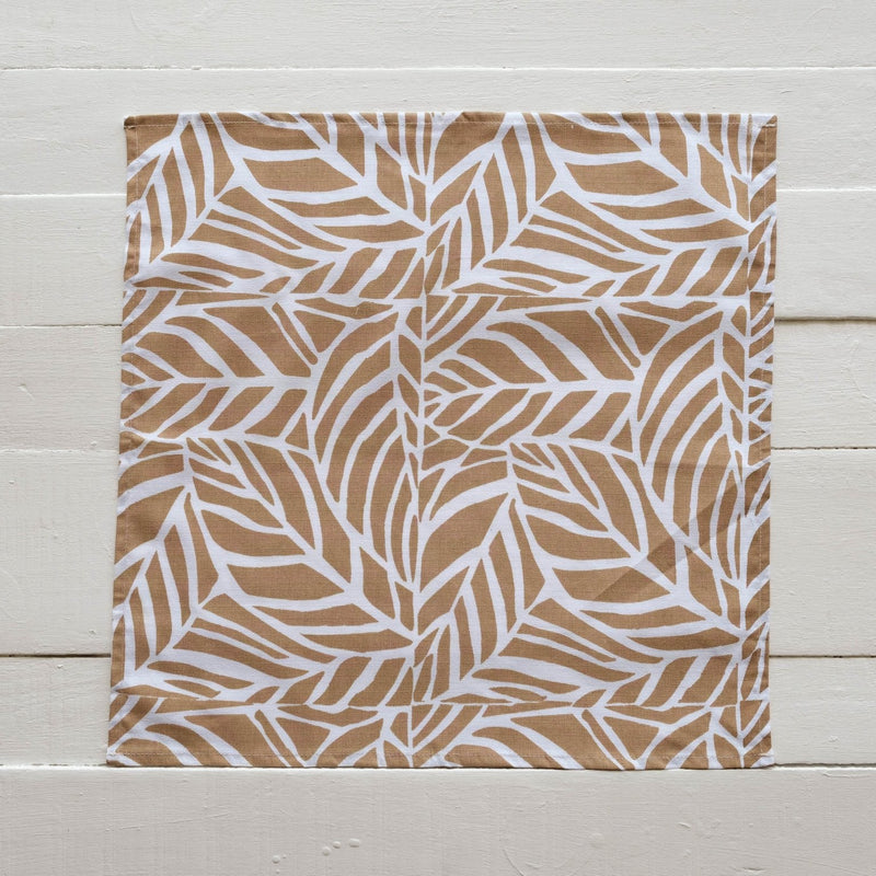Handprinted Napkin Set of Four, Veikau Print