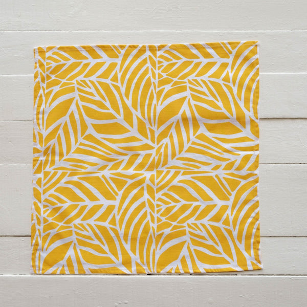 Handprinted Napkin Set of Four, Veikau Print